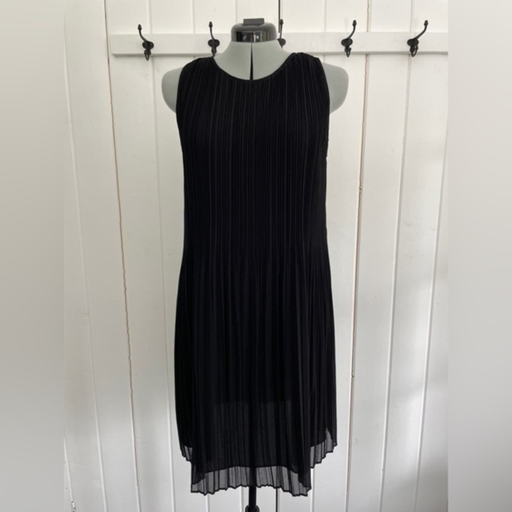 Halogen Chiffon Accordion Pleated Dress